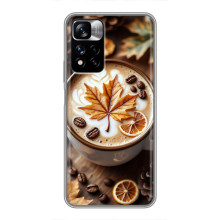 Чехол с уникальным дизайном «Осень с кофе» для Xiaomi Redmi Note 11 Pro Plus – Пряный кофе