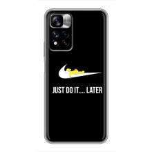 Силиконовый Чехол на Xiaomi Redmi Note 11 Pro Plus с картинкой Nike (Later)