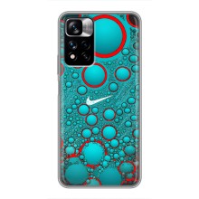 Силиконовый Чехол на Xiaomi Redmi Note 11 Pro Plus с картинкой Nike (Найк зеленый)