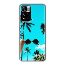 Силиконовый чехол с КАРТИНКАМИ лето для Xiaomi Redmi Note 11 Pro Plus (AlphaPrint) (Взгляд лето)