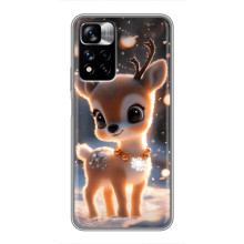 Яркий чехол для Xiaomi Redmi Note 11 Pro Plus с Зимними Оленятами – Оленёнок