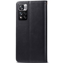 Кожаный чехол книжка GETMAN Gallant (PU) для Xiaomi Redmi Note 11 Pro 4G/5G / 12 Pro 4G – Черный