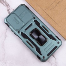 Ударопрочный чехол Camshield Army Ring для Xiaomi Redmi Note 11 Pro 4G/5G / 11E Pro / 12 Pro 4G – Зеленый