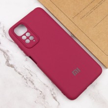 Чохол Silicone Cover Lakshmi Full Camera (AAA) with Logo для Xiaomi Redmi Note 11 Pro 4G / 12 Pro 4G – Бордовий