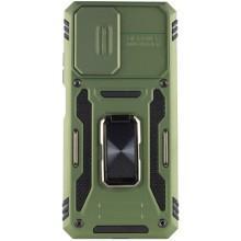 Ударопрочный чехол Camshield Army Ring для Xiaomi Redmi Note 11 Pro 4G/5G / 11E Pro / 12 Pro 4G – Оливковый