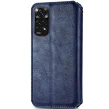 Кожаный чехол-книжка GETMAN Cubic (PU) для Xiaomi Redmi Note 11 Pro 4G/5G / 12 Pro 4G – Синий