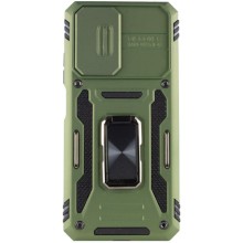 Ударопрочный чехол Camshield Army Ring для Xiaomi Redmi Note 11 Pro 4G/5G / 11E Pro / 12 Pro 4G – Оливковый