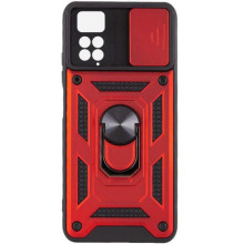 Чехол Ummi Camshield Serge Ring для Xiaomi Redmi Note 11 Pro 4G/5G/Note 11E Pro/ 12 Pro 4G – Красный