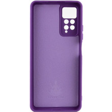 Чехол TPU GETMAN Liquid Silk Full Camera для Xiaomi Redmi Note 11 Pro 4G/5G / 12 Pro 4G – Фиолетовый