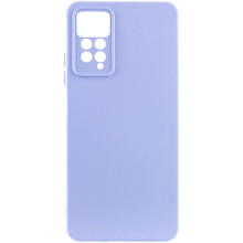Чехол TPU GETMAN Liquid Silk Full Camera для Xiaomi Redmi Note 11 Pro 4G/5G / 12 Pro 4G – Сиреневый