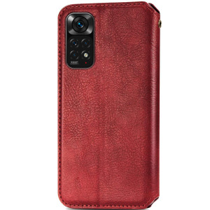 Шкіряний чохол-книжка GETMAN Cubic (PU) для Xiaomi Redmi Note 11 Pro 4G/5G / 12 Pro 4G (Червоний)