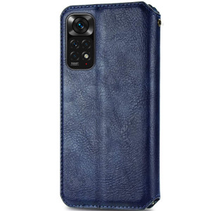 Шкіряний чохол-книжка GETMAN Cubic (PU) для Xiaomi Redmi Note 11 Pro 4G/5G / 12 Pro 4G – Синій