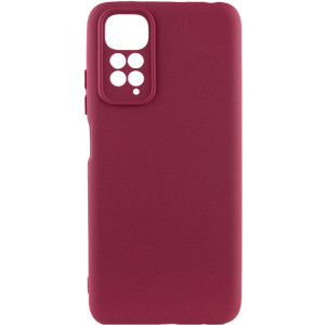 Чохол Silicone Cover Lakshmi Full Camera (AAA) для Xiaomi Redmi Note 11 Pro 4G/5G / 12 Pro 4G (Бордовий)