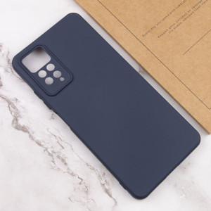 Чохол Silicone Cover Lakshmi Full Camera (AAA) для Xiaomi Redmi Note 11 Pro 4G/5G / 12 Pro 4G – Темно-синій