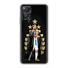 Чехлы для Xiaomi Redmi Note 11 Pro (Leo чемпион) (AlphaPrint) (Месси Король)