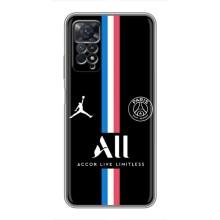 Чехлы PSG для Xiaomi Redmi Note 11 Pro (AlphaPrint) (футболка ПСЖ)