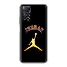 Чехлы для Xiaomi Redmi Note 11 Pro - с картинкой JORDAN (AlphaPrint) (Jordan Gold)