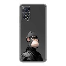 Чехлы с Обезьянами NFT для Xiaomi Redmi Note 11 Pro (AlphaPrint) (стильная обезьяна NFT)