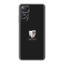 Чехол Майнкрафт на Xiaomi Redmi Note 11 Pro (AlphaPrint) Minecraft (Овечка Майнкрафт)