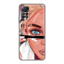 Чехол с печатью для Xiaomi Redmi Note 11 Pro - (Мода) (AlphaPrint) – Макияж