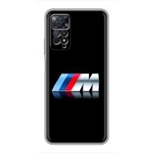 Чехол для Сяоми Редми Ноут 11 Про - с принтом БМВ (AlphaPrint) (AMG)