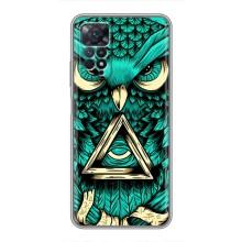 Чехол с птицами на Xiaomi Redmi Note 11 Pro (VPrint) (Сова с глазом)