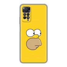 Чехол с Симпсонами для Xiaomi Redmi Note 11 Pro (VPrint) (Гомер)