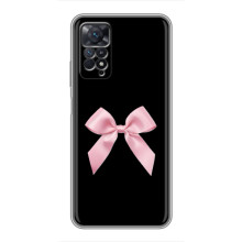 Чехол банты для Xiaomi Redmi Note 11 Pro – Бант на черном