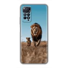 Чехол Король лев на Сяоми Редми Ноут 11 Про (Мусафа и Симба)