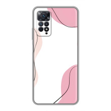 Чехол цветочный дизайн для Xiaomi Redmi Note 11 Pro – Розовый фон
