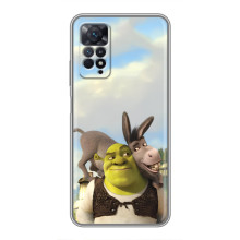 Чехол с мультфильмом Шрек на Xiaomi Redmi Note 11 Pro – Шрек и осел