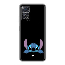 Чехол с принтом Стич на Xiaomi Redmi Note 11 Pro (Стич на черном)