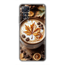 Чехол с уникальным дизайном «Осень с кофе» для Xiaomi Redmi Note 11 Pro – Пряный кофе