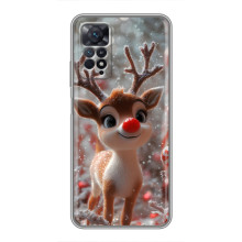 Яркий чехол для Xiaomi Redmi Note 11 Pro с Зимними Оленятами