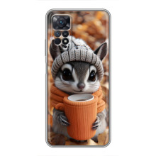Печатный чехол «Зверята с кофе» для Xiaomi Redmi Note 11 Pro