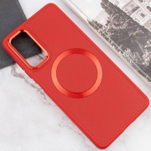 TPU чохол Bonbon Metal Style with MagSafe для Xiaomi Redmi Note 11 (Global) / Note 11S – Червоний