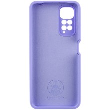 Чехол Silicone Cover Lakshmi Full Camera (AAA) для Xiaomi Redmi Note 11 (Global) / Note 11S – Сиреневый