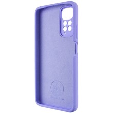 Чехол Silicone Cover Lakshmi Full Camera (AAA) для Xiaomi Redmi Note 11 (Global) / Note 11S – Сиреневый