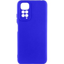 Чехол Silicone Cover Lakshmi Full Camera (AA) для Xiaomi Redmi Note 11 (Global) / Note 11S – Синий