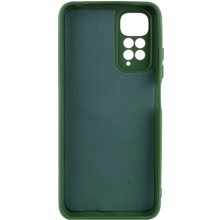 Чехол TPU GETMAN Liquid Silk Full Camera для Xiaomi Redmi Note 11 (Global) / Note 11S – Зеленый