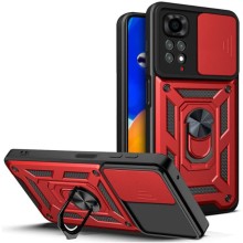 Ударостійкий чохол Camshield Serge Ring для Xiaomi Redmi Note 11 (Global) / Note 11S – Червоний