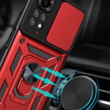 Ударостійкий чохол Camshield Serge Ring для Xiaomi Redmi Note 11 (Global) / Note 11S – Червоний