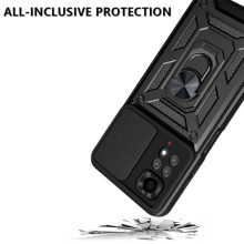 Ударостійкий чохол Camshield Serge Ring для Xiaomi Redmi Note 11 (Global) / Note 11S – Чорний