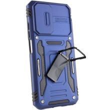 Ударопрочный чехол Camshield Army Ring для Xiaomi Redmi Note 11 (Global) / Note 11S / Note 12S – Синий