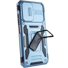 Ударопрочный чехол Camshield Army Ring для Xiaomi Redmi Note 11 (Global) / Note 11S / Note 12S – Голубой