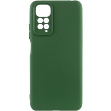 Чехол TPU GETMAN Liquid Silk Full Camera для Xiaomi Redmi Note 11 (Global) / Note 11S – Зеленый