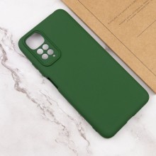 Чехол TPU GETMAN Liquid Silk Full Camera для Xiaomi Redmi Note 11 (Global) / Note 11S – Зеленый