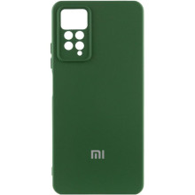 Чехол Silicone Cover Lakshmi Full Camera (AAA) with Logo для Xiaomi Redmi Note 11 (Global) / Note 11 – Зеленый