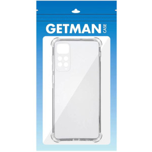 TPU чохол GETMAN Ease logo посилені кути Full Camera для Xiaomi Redmi Note 11 (Global) / Note 11S – Прозорий