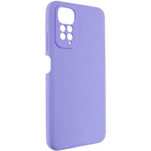 Чехол Silicone Cover Lakshmi Full Camera (AAA) для Xiaomi Redmi Note 11 (Global) / Note 11S – Сиреневый